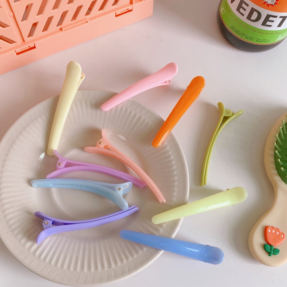 Set 10 Kẹp Tóc Mỏ Vịt Màu Sắc Ngọt Ngào Thời Trang