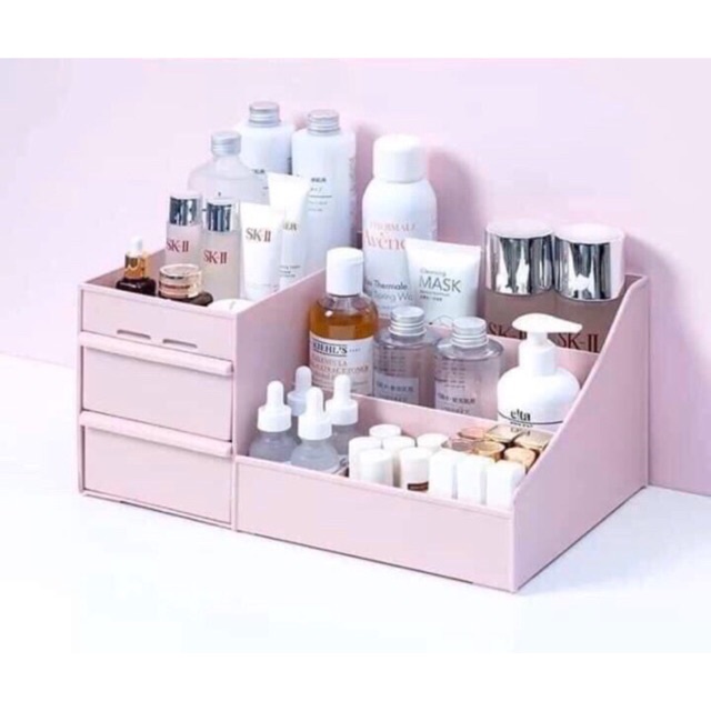 Kệ Mỹ Phẩm MiniFREESHIP Kệ Để Đồ Trang Điểm Có Kèm Gương Tai Mèo Dễ Thương