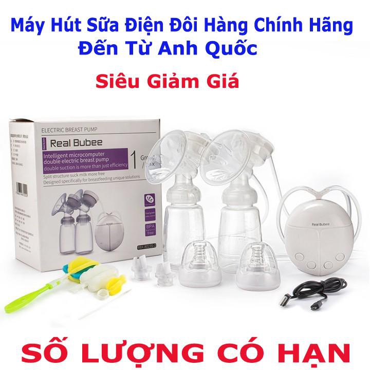 Máy Hút Sữa Điện Đôi REAL BUBEE CHÍNH HÃNG ANH QUỐC