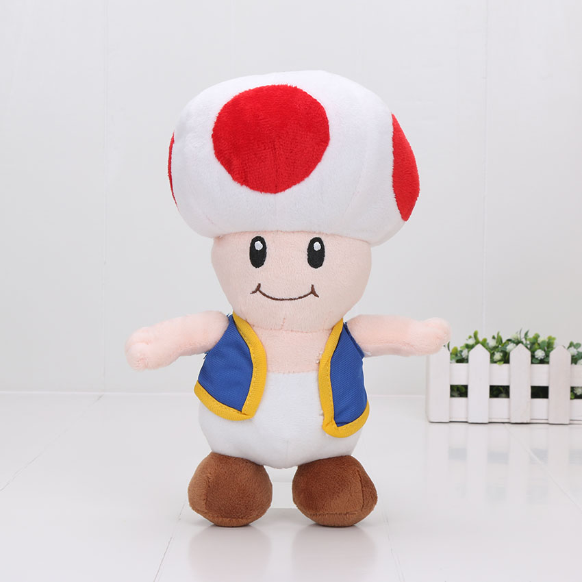 Đồ chơi nhồi bông Hình Nấm Mario 18cm / 25cm / 40cm Có 4 Màu