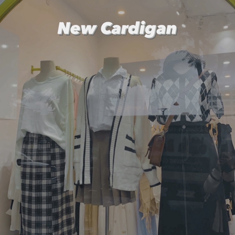ÁO CARDIGAN ULZZANG KHÔNG NÚT