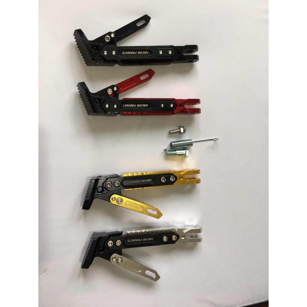 Chân chống, chống ngang phụ racing biker nhôm cnc cao cấp cho mọi loại xe máy/xe đạp điện