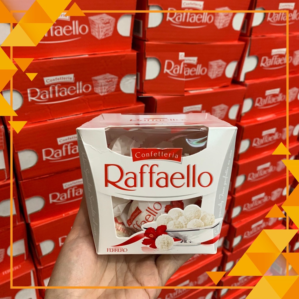 Kẹo Raffaello Chocolate kem Dừa Nga (hộp nơ 100g, hộp giấy 150g)