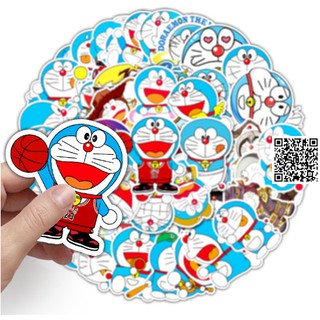 1183 Hình dán Đô rê mon chống trầy, chống thấm nước, không phai màu dưới ánh nắng