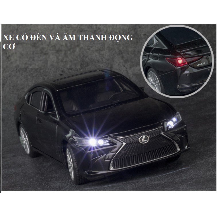 Xe mô hình ô tô Lexus ES300H tỉ lệ 1:32 xe đồ chơi trẻ em - xe ô tô làm bằng kim loại mở được cửa xe có đèn và âm thanh