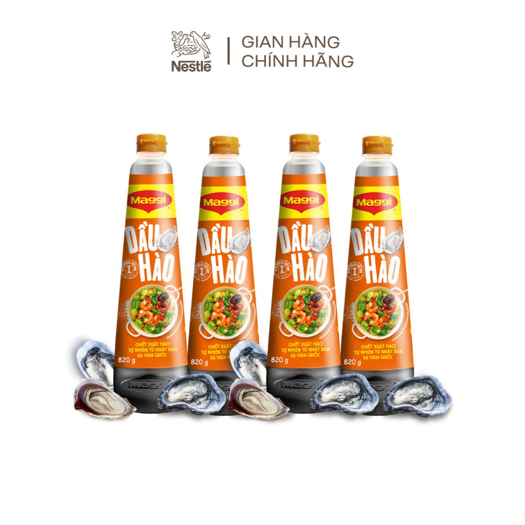 Combo 4 chai dầu hào Maggi® chai (4 chai x 820g)