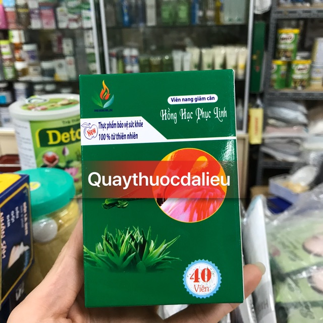 HỒNG HẠC PHỤC LINH,GIẢM CÂN AN TOÀN,HIỆU QUẢ (lọ 40 viên)