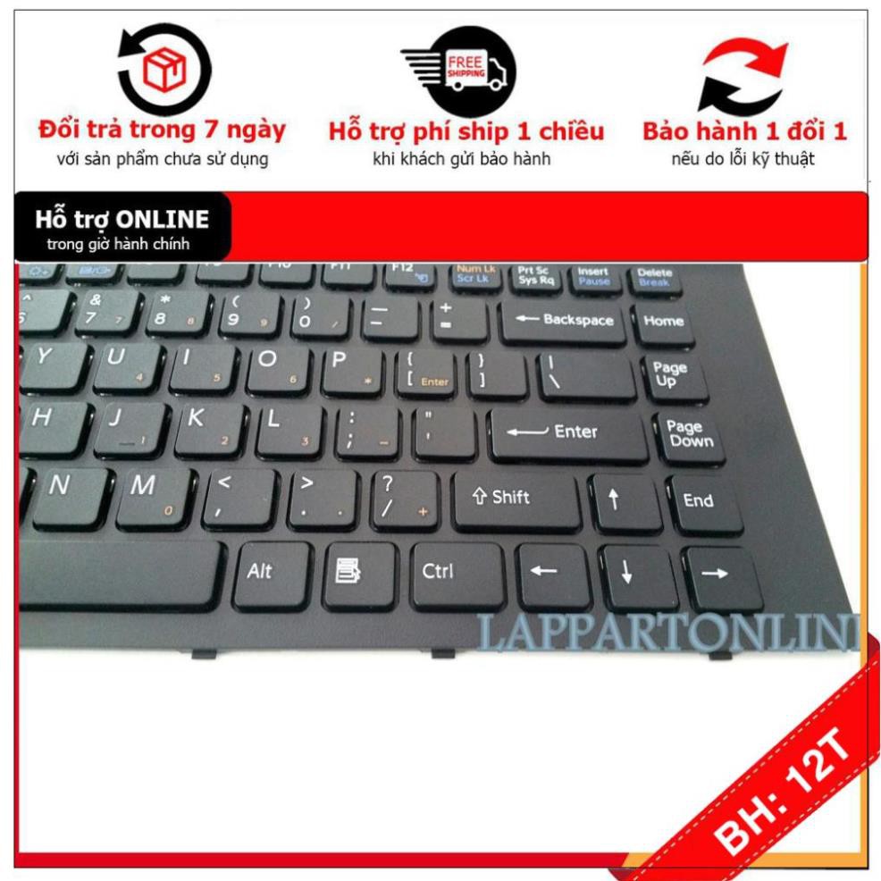 [BH12TH] 🎁 Bàn Phím Laptop Sony Vaio VPCEG VPC-EG EG16 EG18 Series Màu Đen – Tốt