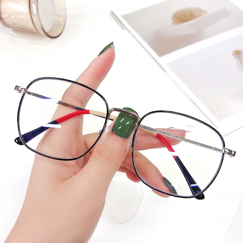 Mắt kính phi công gọng kim loại chống ánh sáng xanh thời trang cho nam nữ