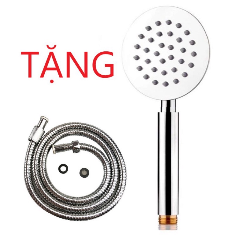 [ Có Video ] Tay sen tắm INOX 304 mờ chuẩn cao cấp dáng tròn mỏng đảm bảo sáng bóng chống han gỉ tặng kèm dây sen inox