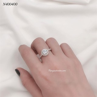 Nhẫn Bạc Nữ Đính Đá Trắng