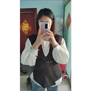 Set sơ mi trắng kèm gile đen (có ảnh thật)