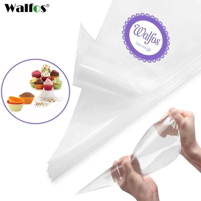 Walfos 100 Chiếc. Túi Bánh Ngọt DIY Nấu Ăn Cho Bánh Kem Trang Trí Đầu Phụ Kiện Làm Bánh