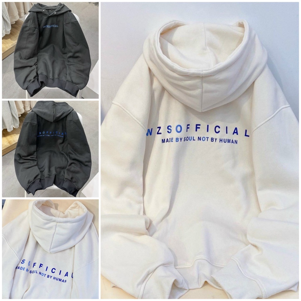 Áo Hoodie Chữ WZSOFFICAL - Khoác Nỉ Có Có Nón Mũ - ĐẸP- Form Rộng Unisex Hàn Quốc Cặp Đôi Nam Nữ COUPLE - Chống Nắng