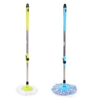 Combo 2 cây lau nhà Thái 360  LOẠI THÂN CÂY INOX LOẠI TO CÓ KHÓA CHỐT TẶNG KÈM BÔNG LAU( Sẵn màu tím)