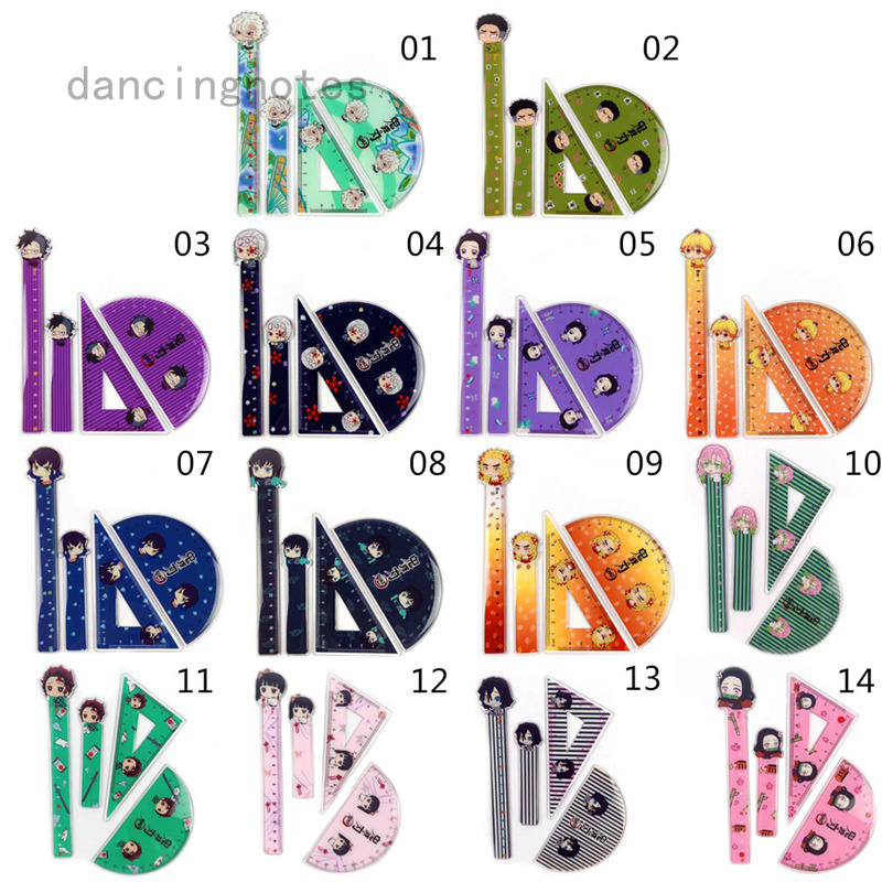 Thước Nhựa In Hình Nhân Vật Hoạt Hình Anime Đáng Yêu