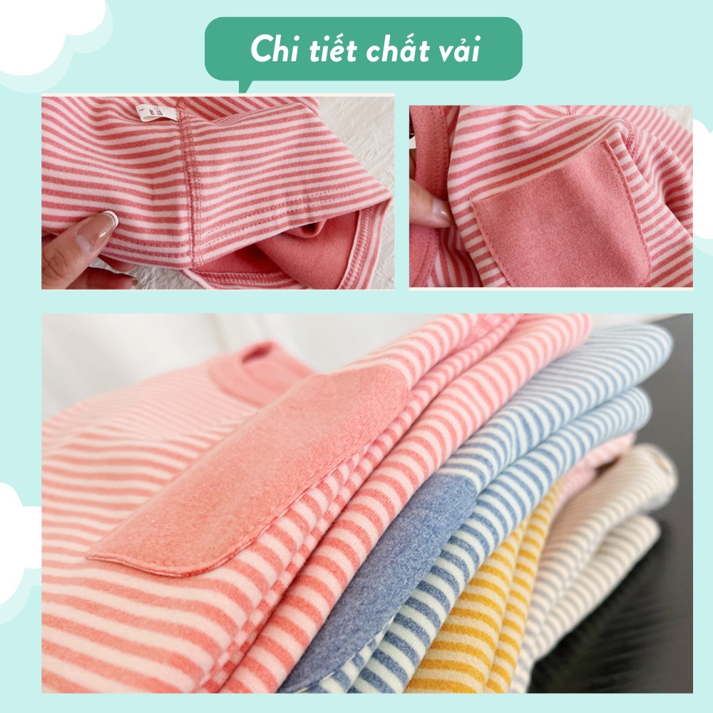 Đồ Bộ Bé Trai/Gái Dài Tay Thu Đông/ Bọ Nỉ Bé Trai/Gái Giữ Nhiệt Ấm Áp Mã BN - 02.2 (Ảnh Thật)