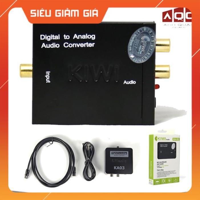 Bộ chuyển đổi âm thanh oftical audio KIWI Chính Hãng Bộ Cáp Nguồn và Dây Quang