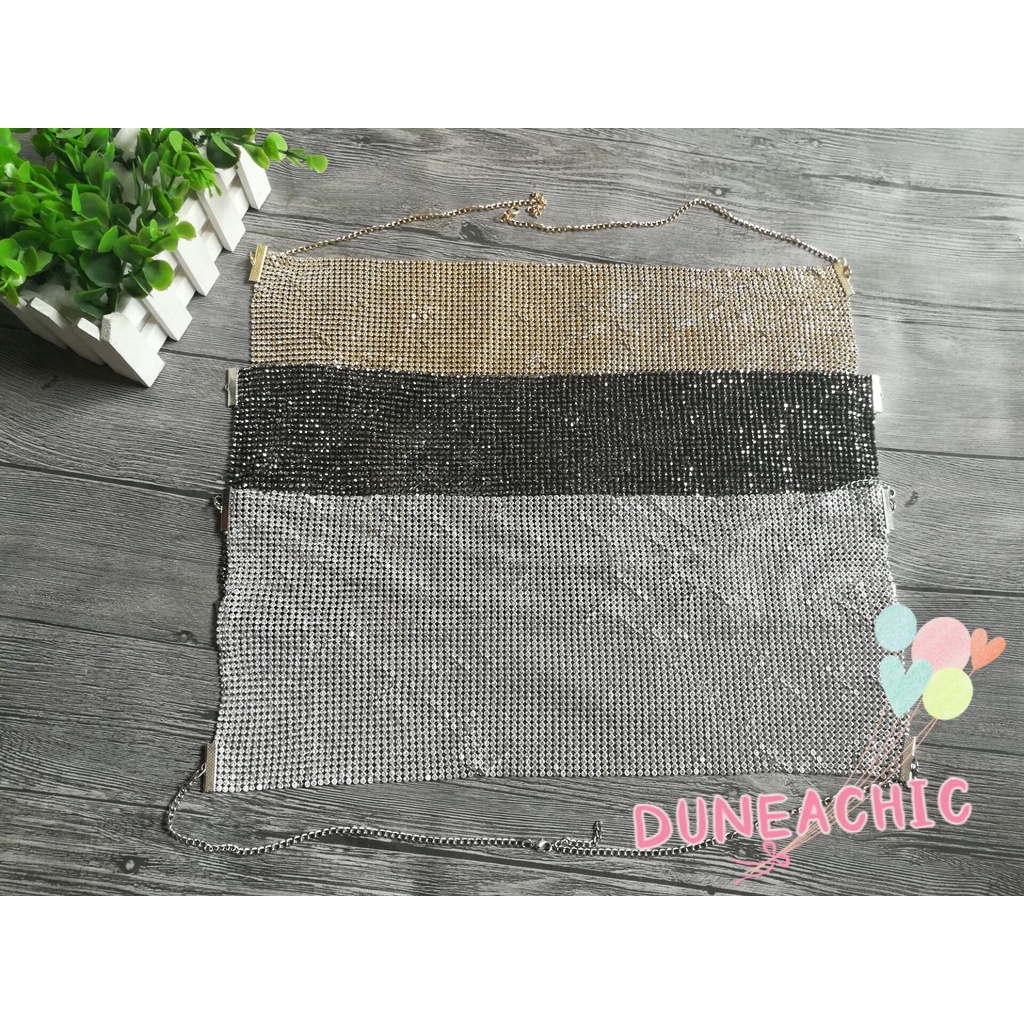 DUNEA Khăn Quấn Hở Lưng Bằng Kim Loại Quyến Rũ Cho Nữ