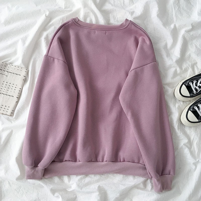 Hàng  order- Áo sweater phong cách Hàn Quốc, áo nỉ dài tay nữ ulzzang | BigBuy360 - bigbuy360.vn
