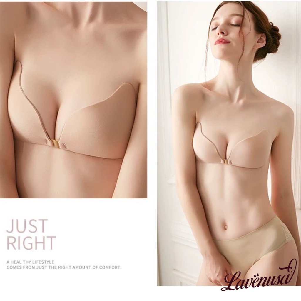 Miếng dán ngực silicon cánh tiên siêu dính cài trước nâng ngực LAVENUSA AL52