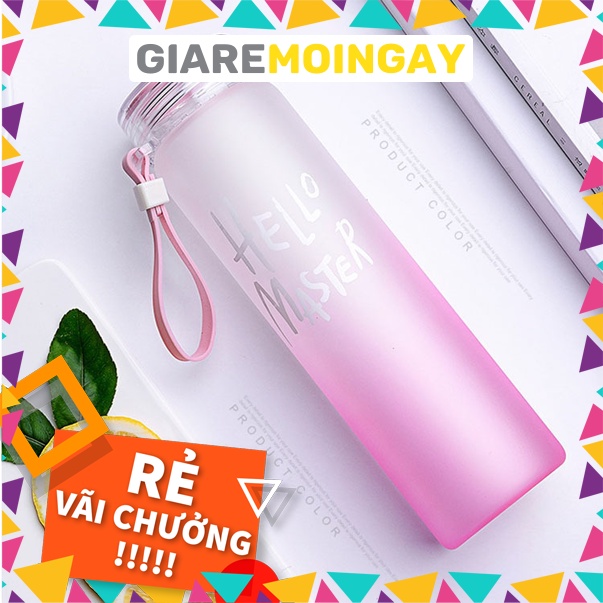 [GRMN185][Rẻ vô địch] Bình đựng nước - trà sữa hello master bền đẹp giaremoingay6868