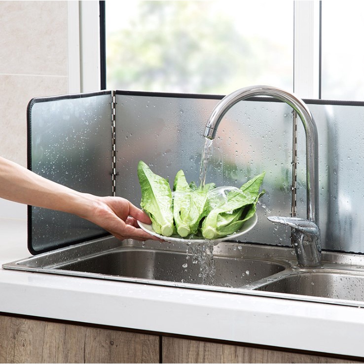 - Tấm chắn dầu nhà bếp thằng thép không gỉ cao cấp 143 x30 cm