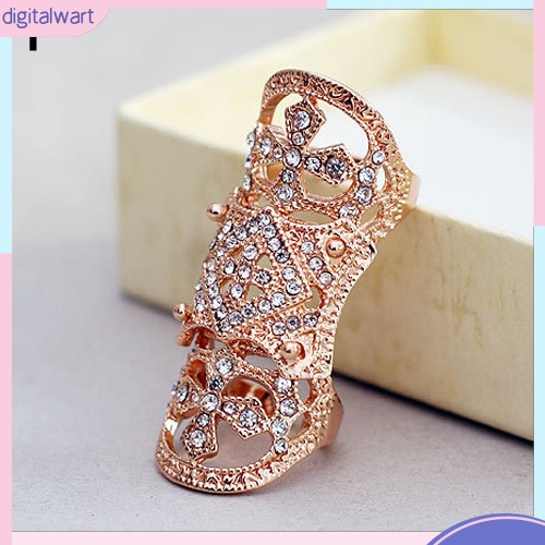 Nhẫn đeo chéo đính đá phong cách phương Tây