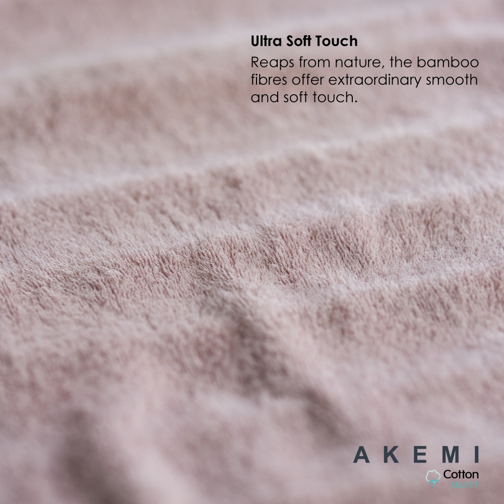 Khăn Tay Akemi Bamboo Cotton cao cấp 41cm x 76cm, 1 cái