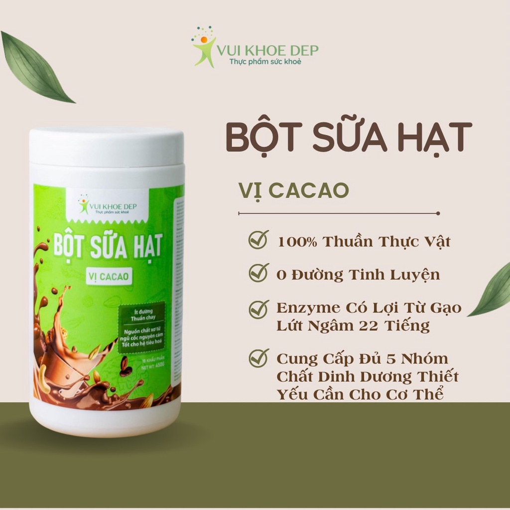 Bột sữa mix 11 loại hạt dinh dưỡng Giảm cân/ Ăn kiêng/Keto tự chọn Vui Khoẻ Đẹp - Bột ngũ cốc, MYHOMI