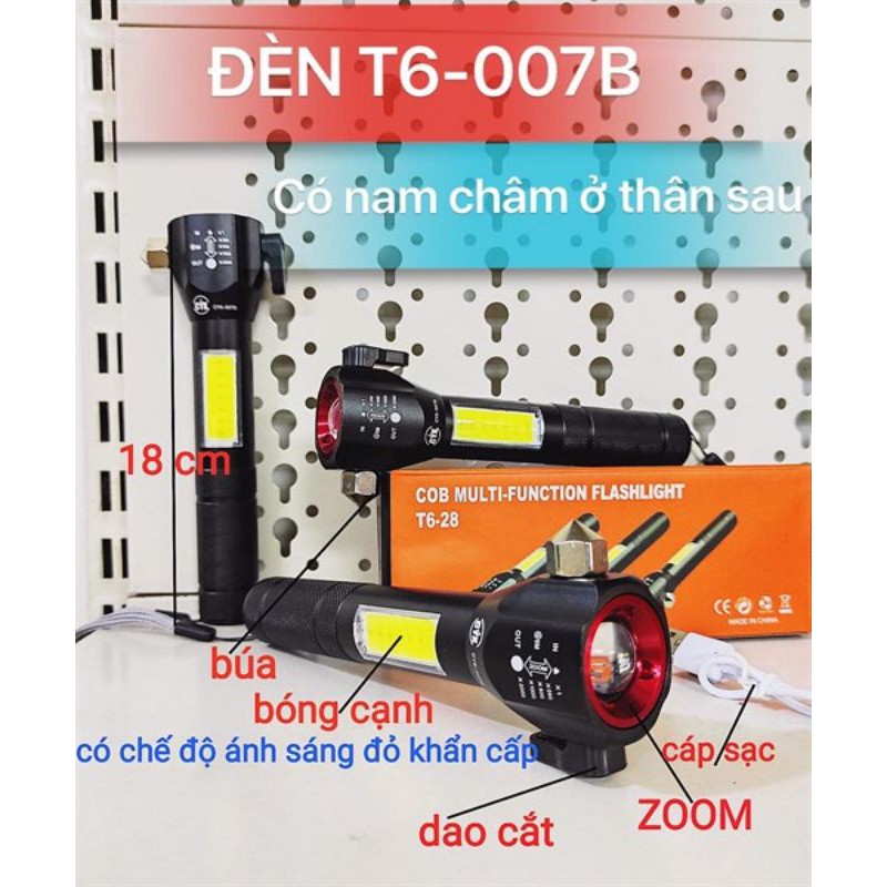 Đèn Pin Siêu Sáng Cứu Hộ T6-28