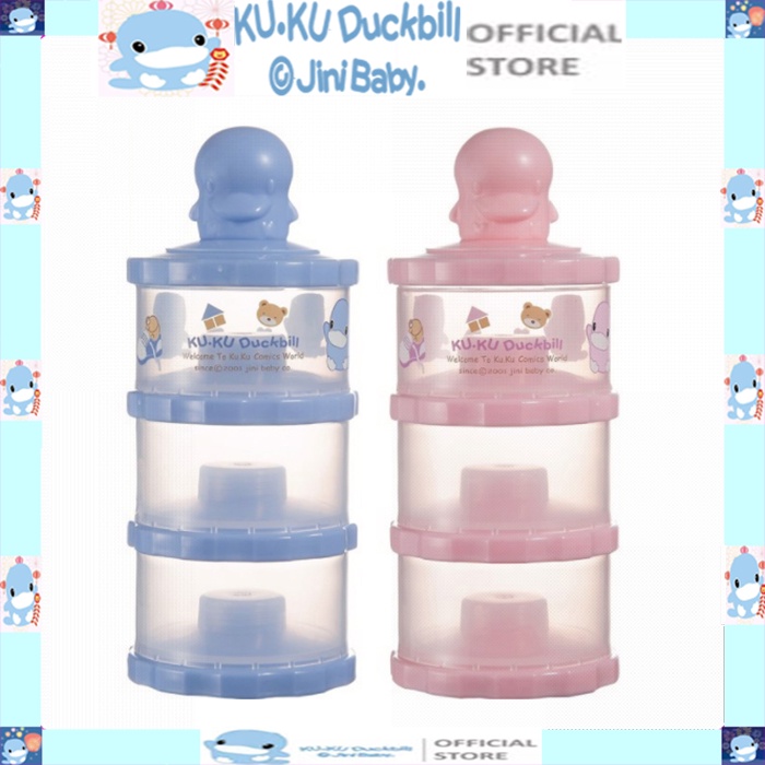 Hộp chia sữa 3 ngăn KU.KU DUCKBILL Ku5417