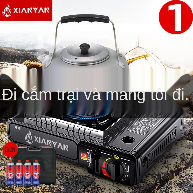 ▥✿Bếp Cassette Di động ngoài trời Lò nướng Cass từ gas <