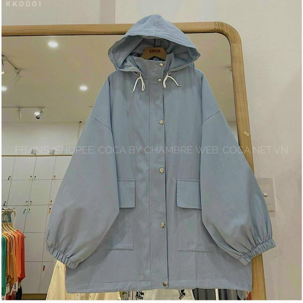 Áo khoát nữ đẹp da lộn 1 lớp phối túi cute cực chất-A855