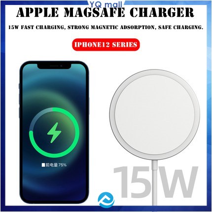 [Sạc nhanh 15W]Sạc không dây từ tính MagSafe dùng cho iphone 12, 12pro, 12pro max