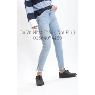 Quần jeans xuất xẻ lai