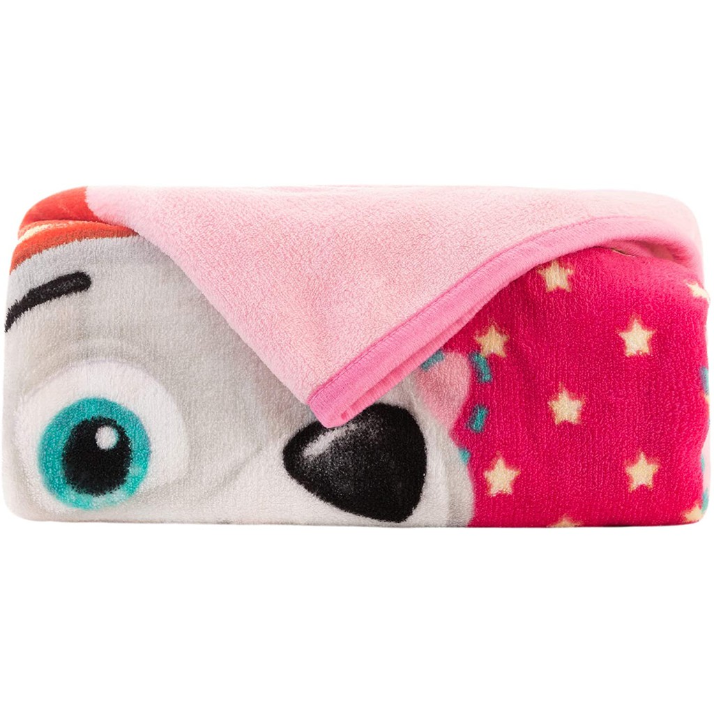 Mền ( Chăn ) tiện dụng hình chó cứu hộ - Paw Patrol Skye Pink