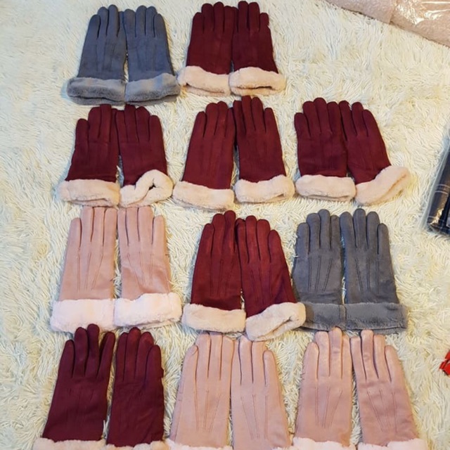 Găng tay da lộn cảm ứng
