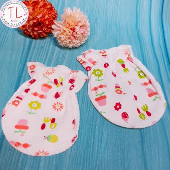 Bao tay cotton bo chun nhiều mẫu mã đáng yêu cho bé