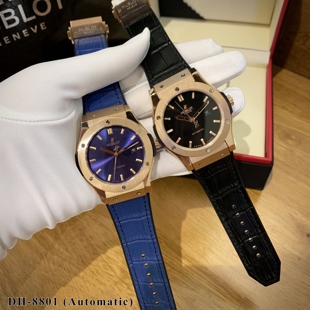 [Mã FAGREEN245 giảm tới 30K đơn 99K] [Máy cơ automatic] Đồng hồ nam Hublot máy cơ cao cấp chống nước - shop106