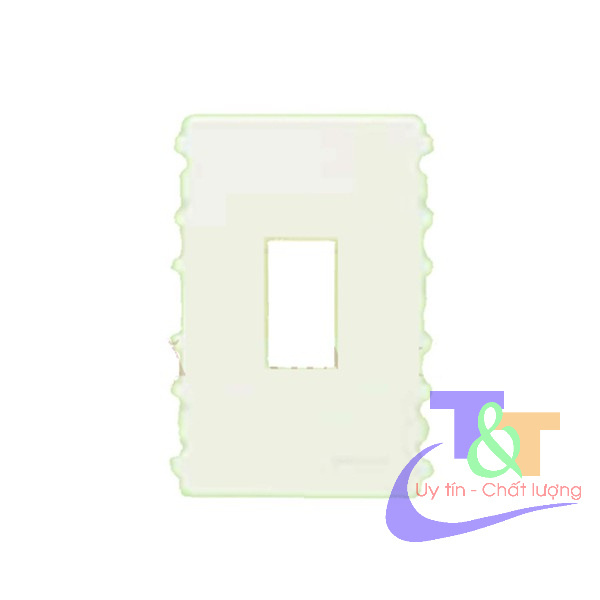 Mặt 1, 2,3 thiết bị Schneider màu đồng, trắng Zenlo A