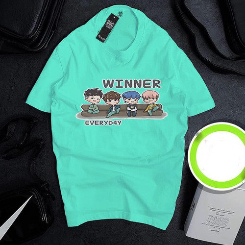 Áo thun Cotton Unisex - Fan Winner Hàn Quốc - K-Pop - Chibi - Winner everyday