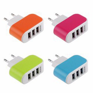 Cục sạc điện thoại đa năng 3 cổng usb