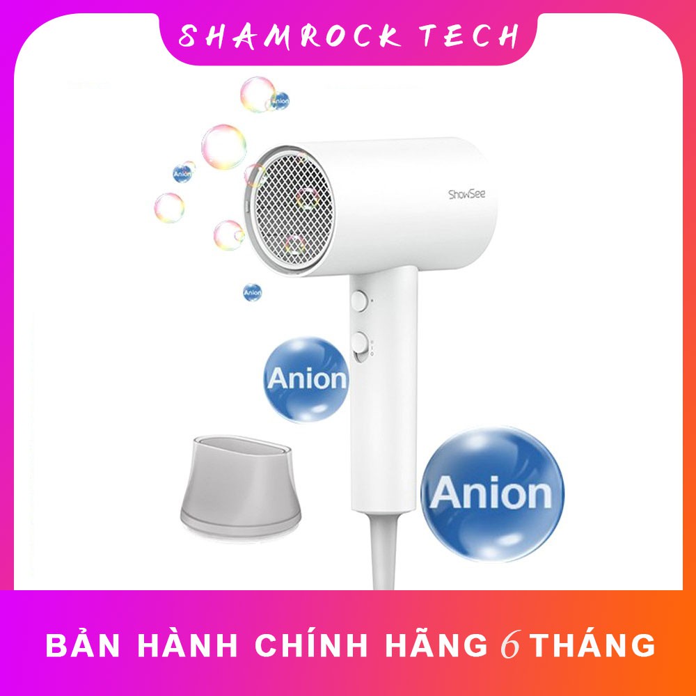 Máy sấy tóc bổ sung ion âm Xiaomi SHOWSEE A2-W 1800W cao cấp Chống Xù Rối Khô Tóc (A1 mẫu cũ)