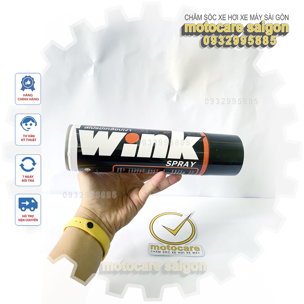 Chai xịt làm bóng nhanh dàn áo Wink 600ml