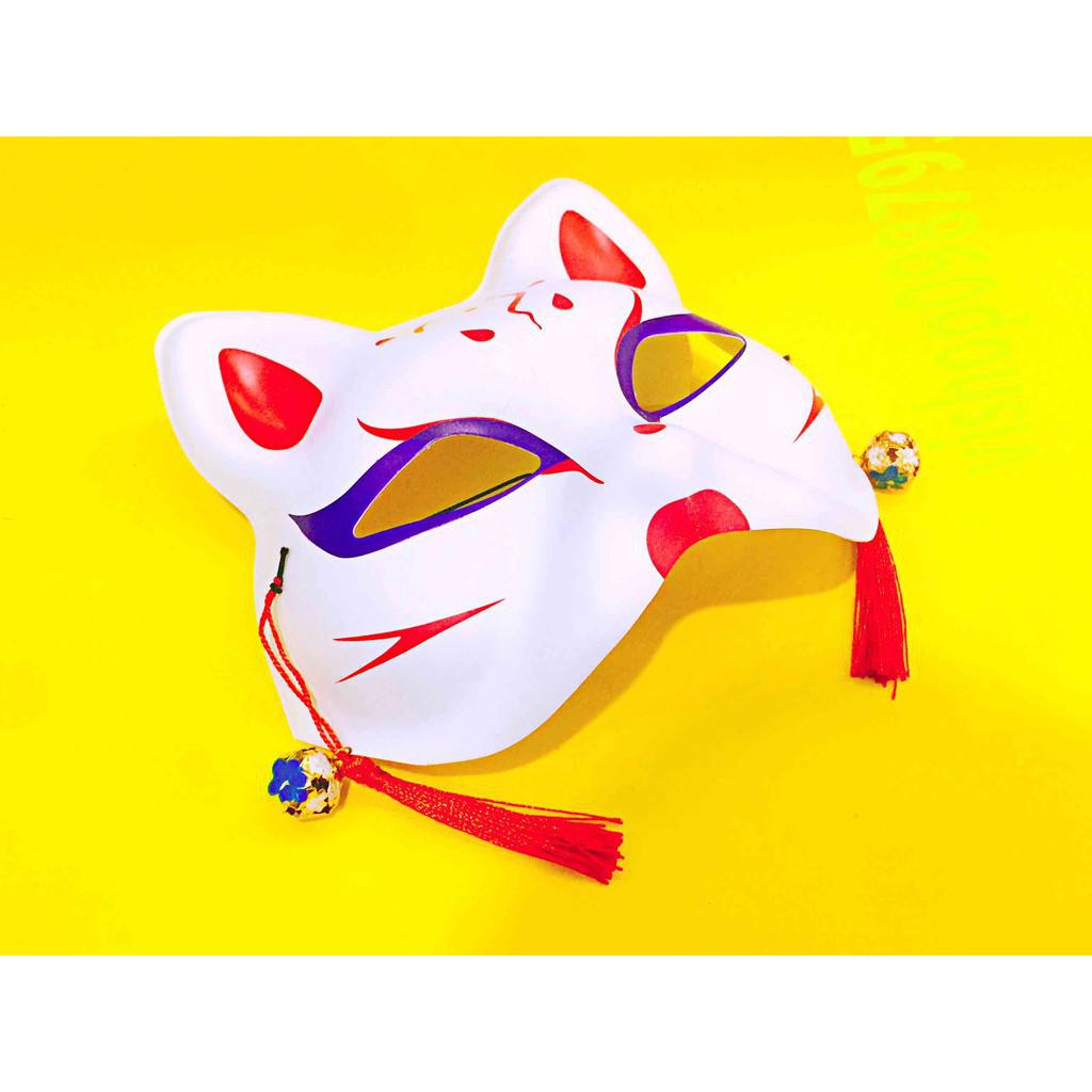 Mặt nạ cáo vẽ cosplay - cáo hồ ly anime mã EWE59 XALL IN ONE (sẵn)