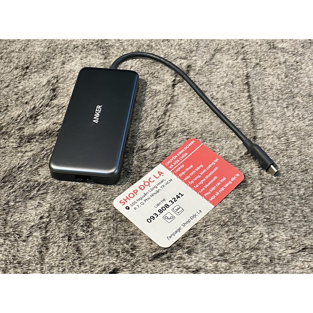 Bộ chuyển đổi Anker USB-C 7-in-1 USB-C PD Ethernet Hub A8352