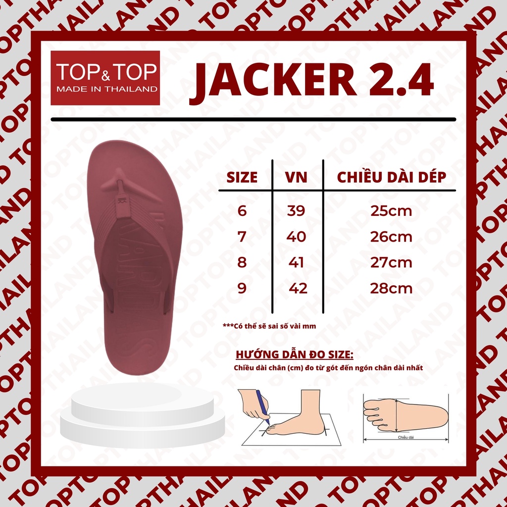 Dép Xỏ Ngón Nam Nữ Thái Lan Monobo JACKER 2.4