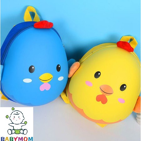 Balo chống nước Bablo trứng hình gà con dễ thương cho bé 1 - 5 tuổi