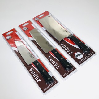Bộ dao inox Zebra vỉ lớn -trung- nhỏ(100260-100250-100254)